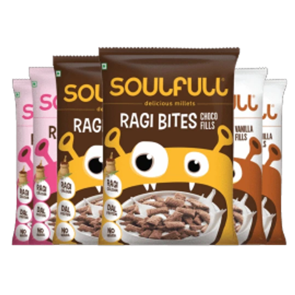 Tata Soulfull Ragi Bites - (Combo pack, 6 units) - 180g