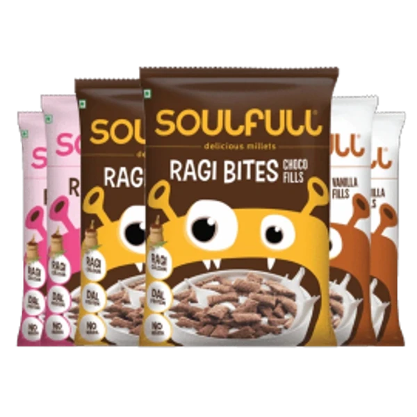 Tata Soulfull Ragi Bites - (Combo pack of 3, 18 units) - 540g