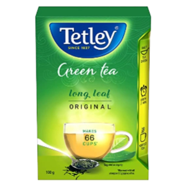 Tetley Green Tea Long Leaf - 100GM