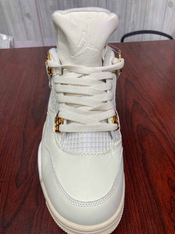 Jordan 4 White Golder. UA Quality  - 9, Baja White