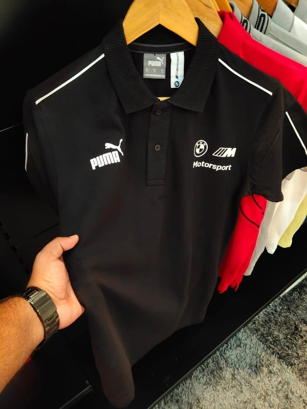 PUMA POLO BLACK - S, BLACK