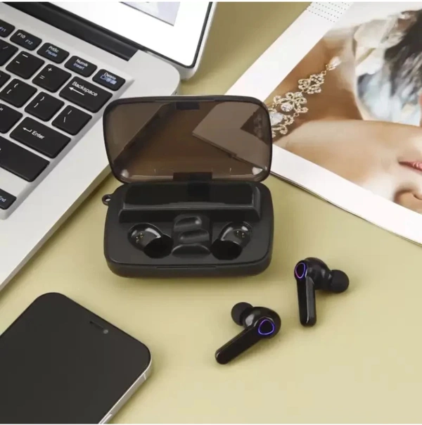 TWS M19 TWS Bluetooth Headphone - Black