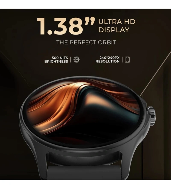 beatXP Sigma 1.38'' HD Display - Black, Free Size