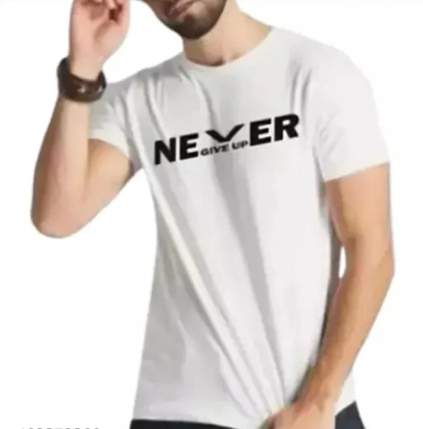 Men's Trending Round neck tshirt - White, M