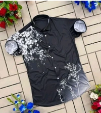 Trending Stylish Fashionable Casual Shirts For Men - S, Black
