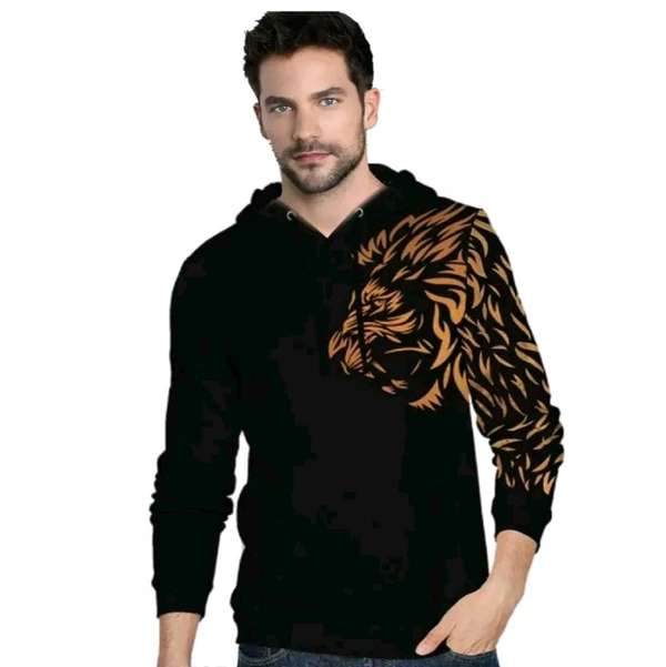 SWAGGERjns men's printed Regular fit Hooded T-shirt | T-shirt For Men | Men's Full Sleeve sweatshirt - XXL