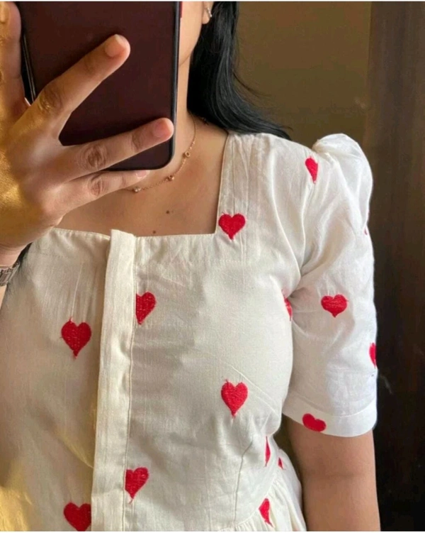 White Red Heart Gown - XL