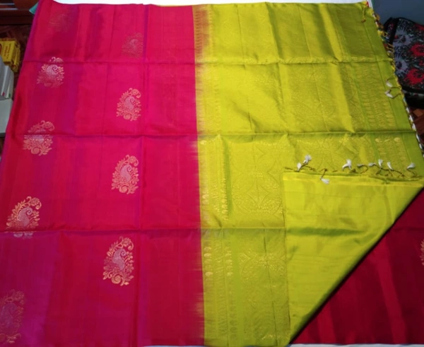PURE HANDLOOM SOFT SILK BORDERLESS MEENA PUTTA