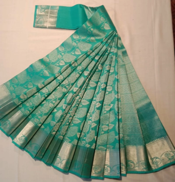 FANCY SILVER JARI SILK SAREE