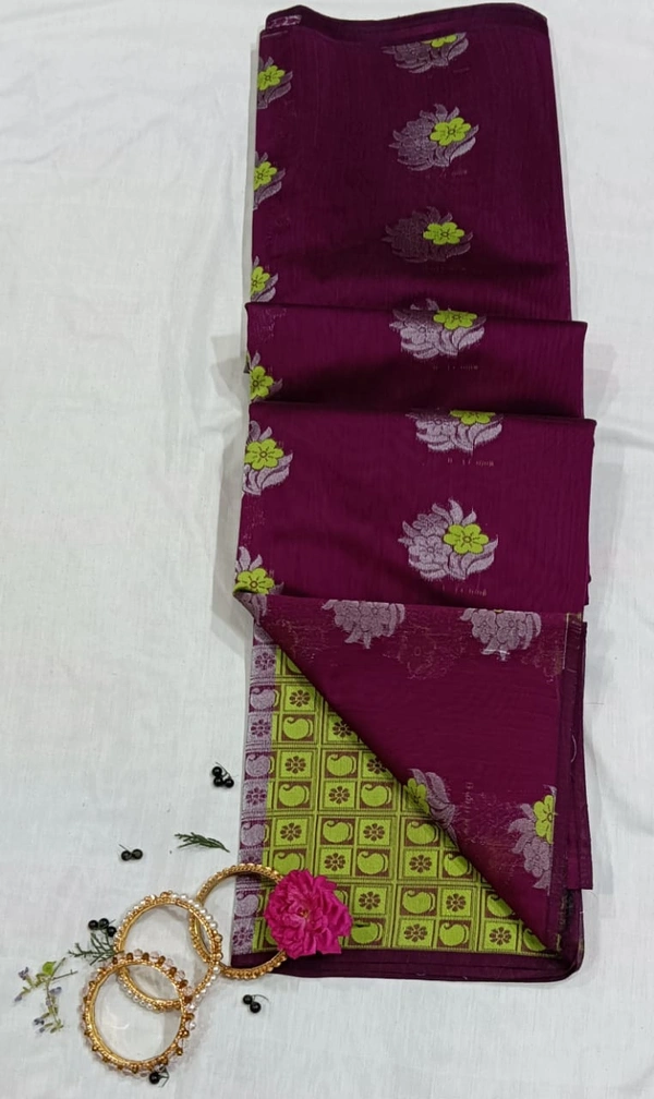 BORDERLESS MEENA PUTTA  - Purple