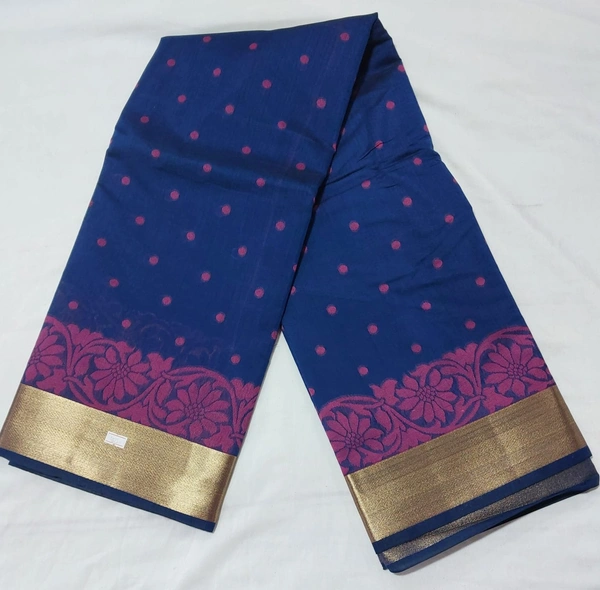 Silk Cotton  - Navy Blue