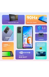 REDMI 11 PRIME 6GB RAM/128GB STORAGE ( PLAYFUL GREEN )
