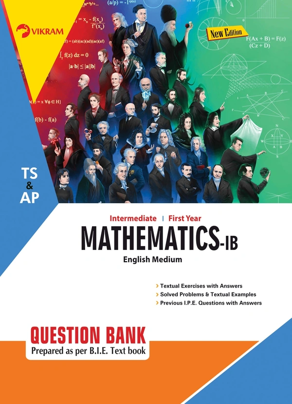 VIKRAM 1ST INTER MATHS 1B Q.B E/M
