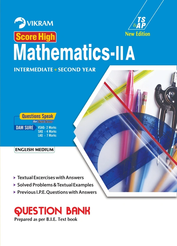 VIKRAM 2ND INTER MATHS 2A Q.B E/M