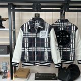 Burberry imported varsity jackets with premium packaging - White, M