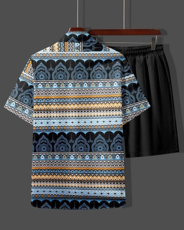 🤩 SPECIAL SUMMER 🏝️ MEN'S DIGITAL PRINTED BEACH AND NIGHT WEAR* 💘 - M