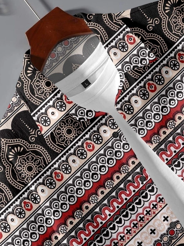 SPECIAL SUMMER 🏝️ MEN'S DIGITAL PRINTED BEACH AND NIGHT WEAR*  - L