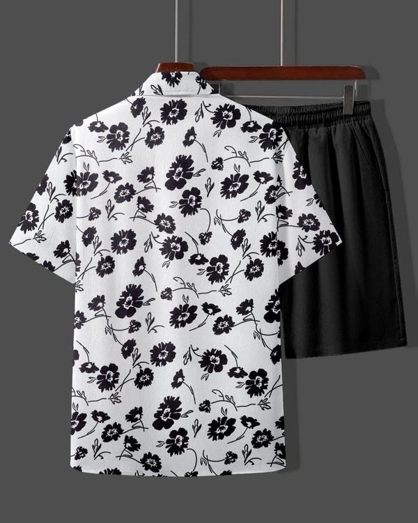  SPECIAL SUMMER 🏝️ MEN'S DIGITAL PRINTED BEACH AND NIGHT WEAR*  - M