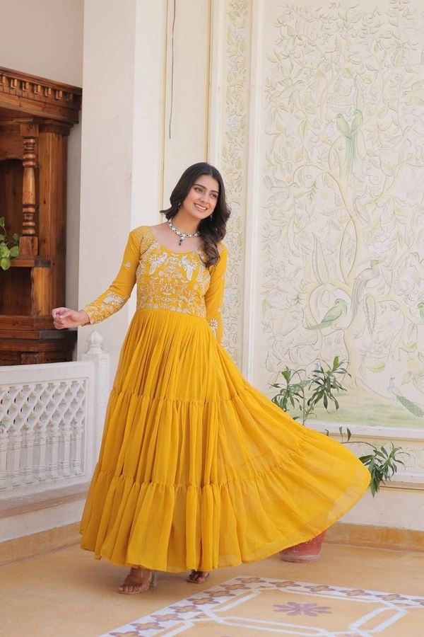 Launching New Festival Long Gown IN TWO BRIGHT COLOUR 👗💌* - M
