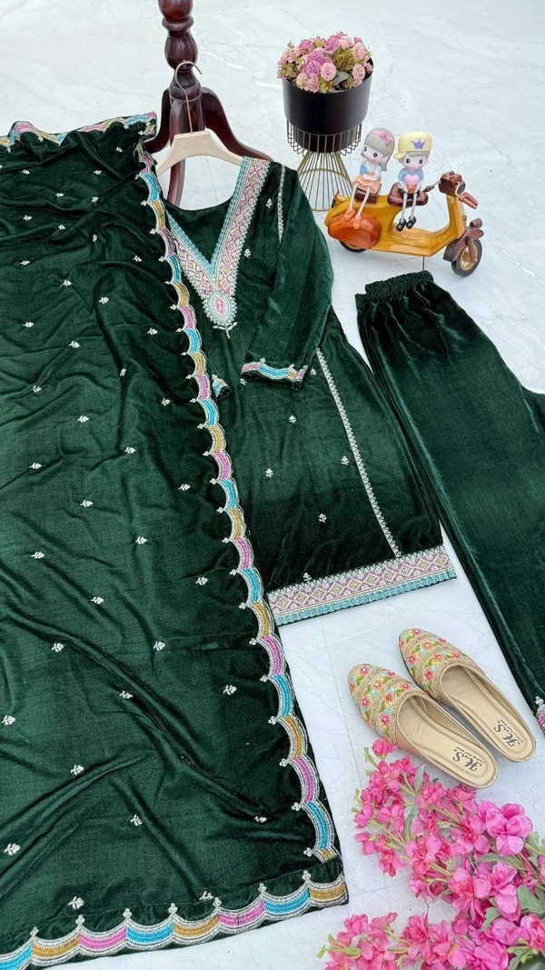 LUNCHING PRIMIUM QUALITY DRESS + PANT + DUTTA COMBO FOR ALL FESTIVAL* ✨ - XL