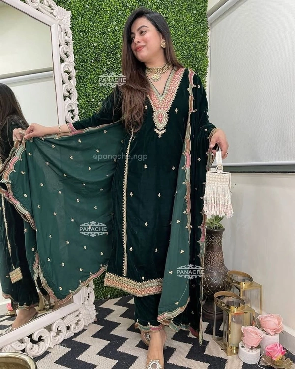 LUNCHING PRIMIUM QUALITY DRESS + PANT + DUTTA COMBO FOR ALL FESTIVAL* ✨ - XL