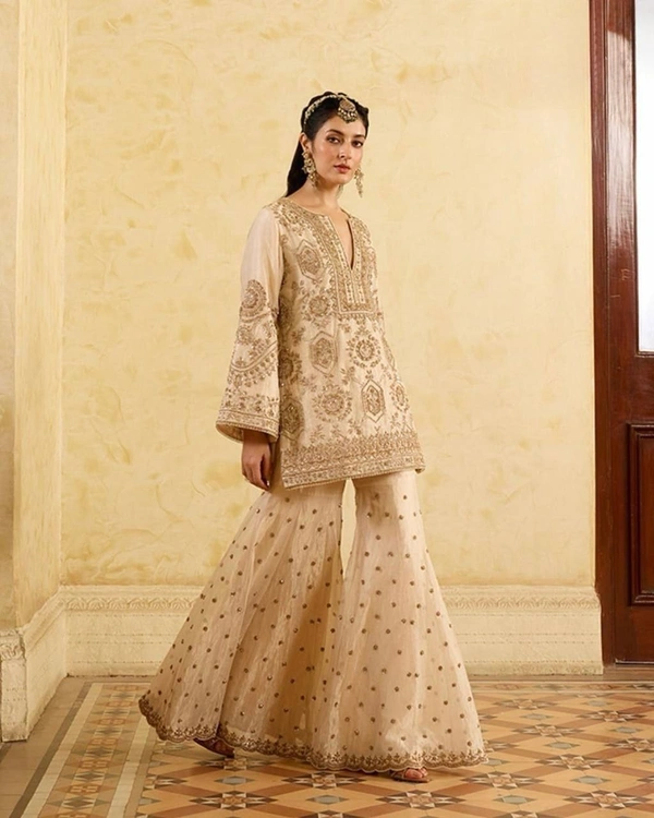 Pakistani plazo ready-made suit - M