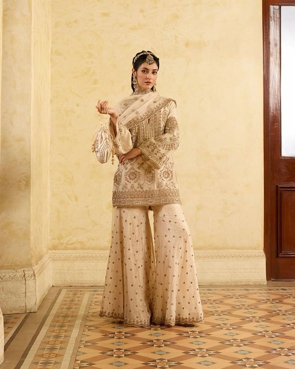 Pakistani plazo ready-made suit - M