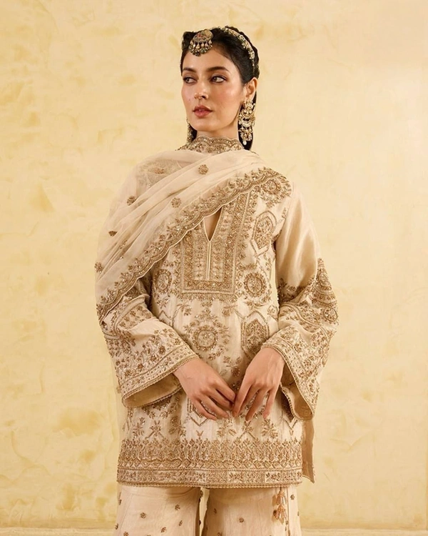 Pakistani plazo ready-made suit - M