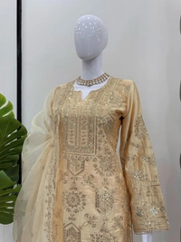Pakistani plazo ready-made suit - M