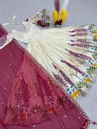 Launching Trending Peacock Design Gown 👗💌 - XXL