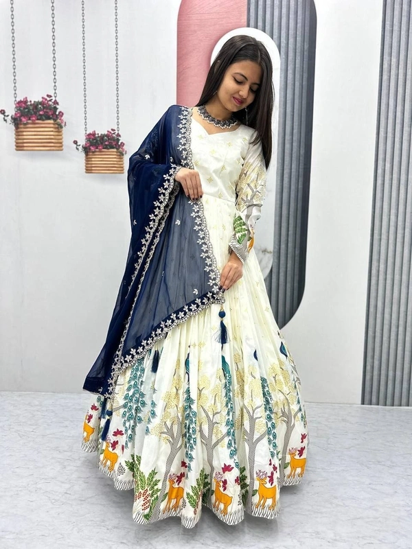 Launching Trending Peacock Design Gown 👗💌* - XXL