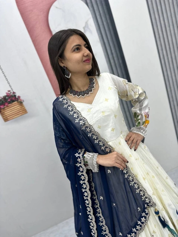 Launching Trending Peacock Design Gown 👗💌* - XXL