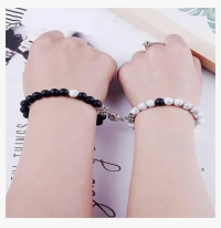 Cute Couple Bracelet - Black