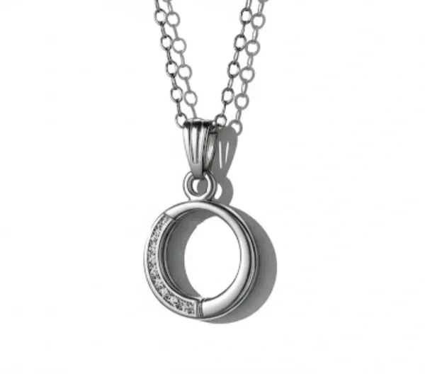 Dedicated Silver Coated Necklace - 18"