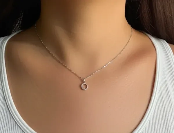 Dedicated Silver Coated Necklace - 18"