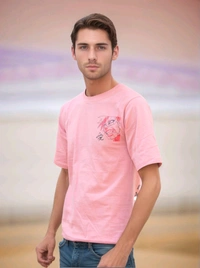 Boys Stylish T-shirt Pure Cotton Fabric  - L