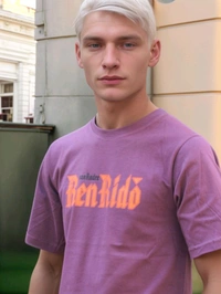 Ren Rido Printed Men Graphic T-Shirt Round Neck - L