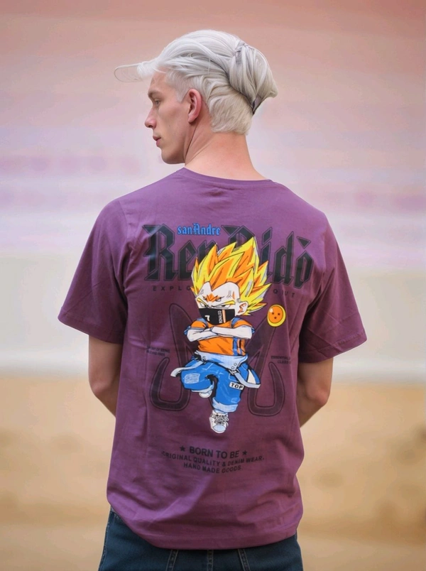 Ren Rido Printed Men Graphic T-Shirt Round Neck - XL