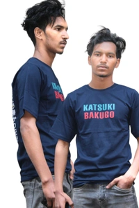 Katsuki Bakugo Printed Toyographic Men Stylish T-shirt  - XL