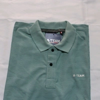A-Team Collar T-shirt Half Sleeve Comfortable  - M