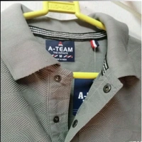 A-Team Down Shoulder Collar V Neck Hanley T-shirt  - M