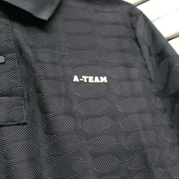 A-Team Black Callar V Neck T-Shirt - M