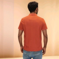 A-Team Red Collar V Neck T-Shirt - M
