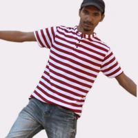 Red & White T-Shirt for men by Zoma Cart - XL