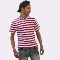 Red & White T-Shirt for men by Zoma Cart - L