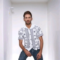 Men's Rayon Slim Fit Shirt Short Sleeve  - XXL