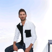 Regular Fit Shirt Black White Colour & Chest Pocket On Life Side - XL