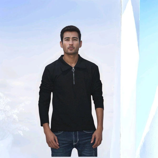Black T Shirt For Man & Boys Premium Quality Heavy GSM - Black, M, Half Sleeve