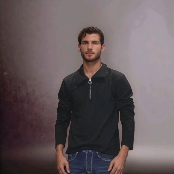 Black T Shirt For Man & Boys Premium Quality Heavy GSM - Black, M, Full Sleeve