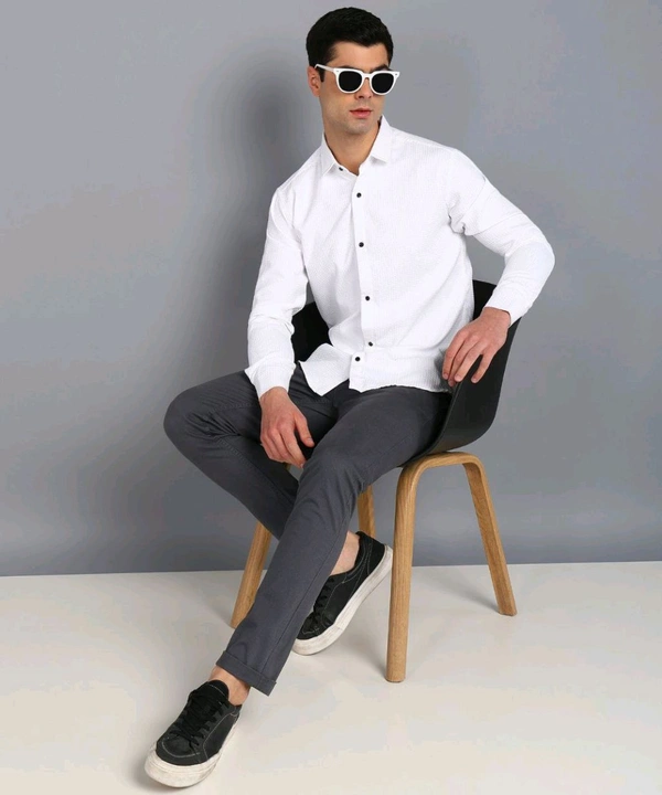 *💞💞 MEN'S PRIMIUM LOOKING FULL SLEEVE WAFFLE FABRIC SHIRT* - XXL